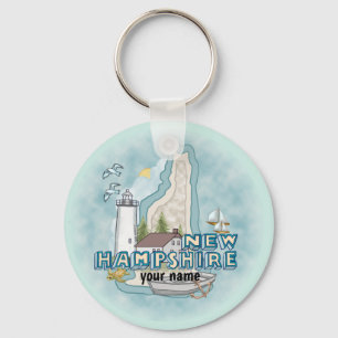 Chaveiro Pingente de New Hampshire Lighthouse
