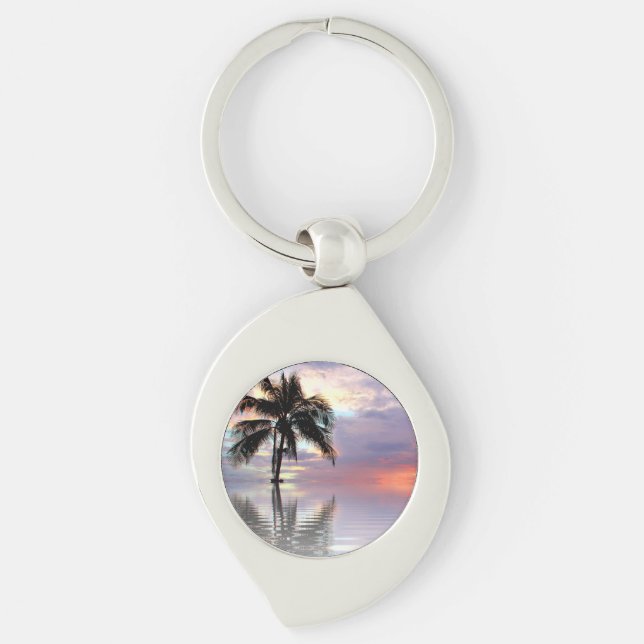 Chaveiro Pingente de Palma na Baía (Frente)