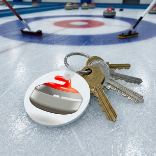 Chaveiro Pingente de pedra de curling