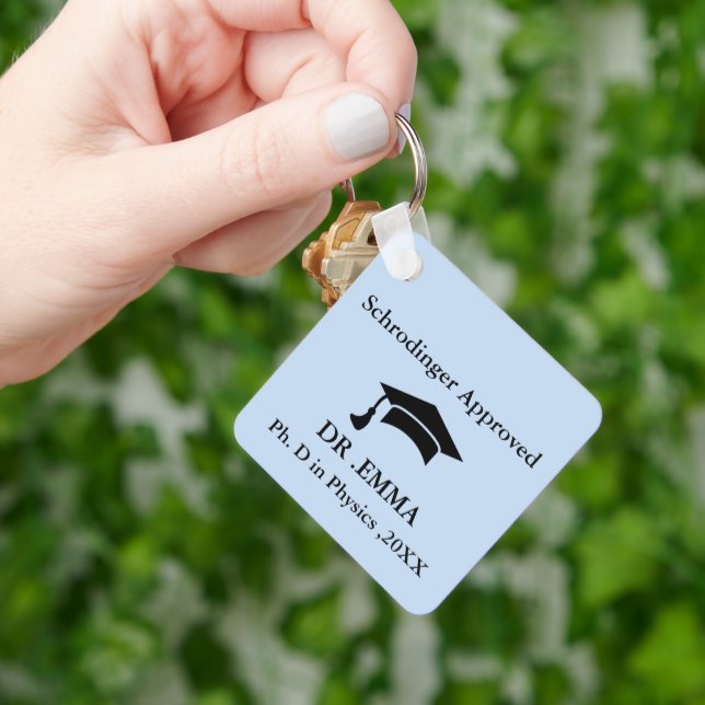 Chaveiro Pingente de PhD Engraçado Específico da Área (Mão)