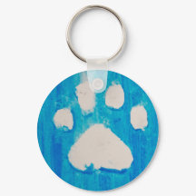 Pingente de pulseira com impressão de pata