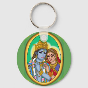 Chaveiro Pingente de Radha Krishna