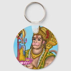 Chaveiro Pingente de Ram e Hanuman
