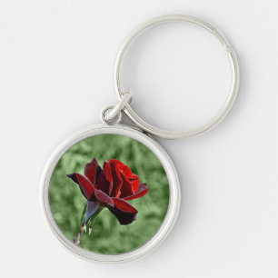 Chaveiro Pingente de Rosa Vermelha