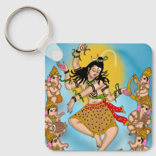 Chaveiro Pingente de Shiva Dançante