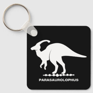Chaveiro Pingente de Silhueta de Dinossauro Parasaurolophus
