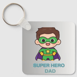 Chaveiro Pingente de Super Herói Pai