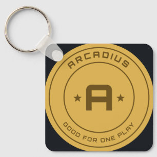 Chaveiro Pingente de Token de Arcade Arcadius