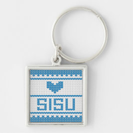 Chaveiro Pingente de Tricô Sisu Heart 1