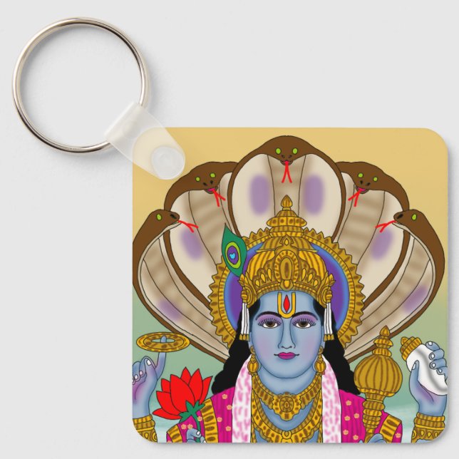 Chaveiro Pingente de Vishnu (Frente)