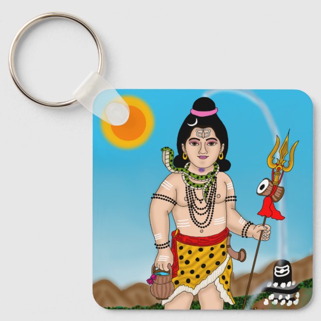 Chaveiro Pingente do Deus Shiva Infantil (Frente)