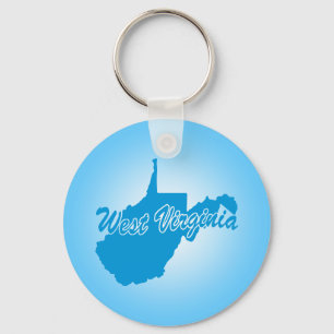 Chaveiro Pingente do Estado da Virgínia Ocidental