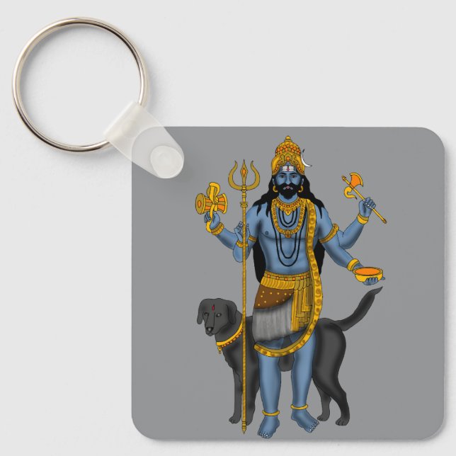 Chaveiro Pingente do Senhor Bhairava (Frente)