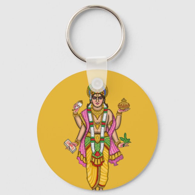 Chaveiro Pingente do Senhor Dhanvantari (Frente)