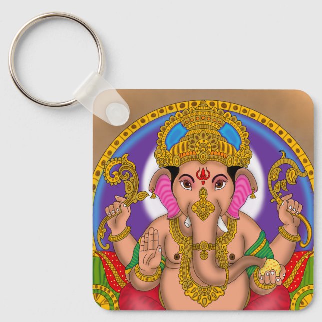 Chaveiro Pingente do Senhor Ganesha (Frente)
