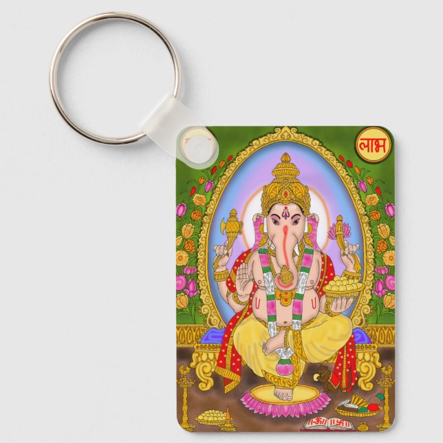 Chaveiro Pingente do Senhor Ganesha (Frente)