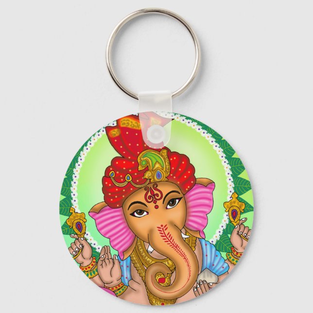 Chaveiro Pingente do Senhor Ganesha (Frente)