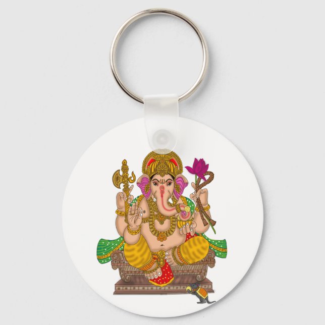 Chaveiro Pingente do Senhor Ganesha (Frente)