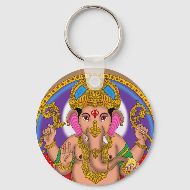 Chaveiro Pingente do Senhor Ganesha (Frente)