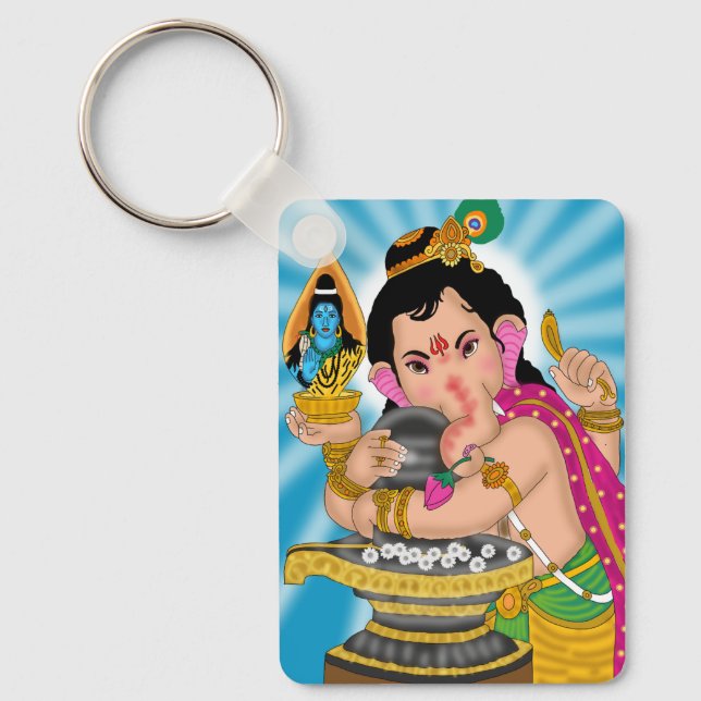 Chaveiro Pingente do Senhor Ganesha (Frente)