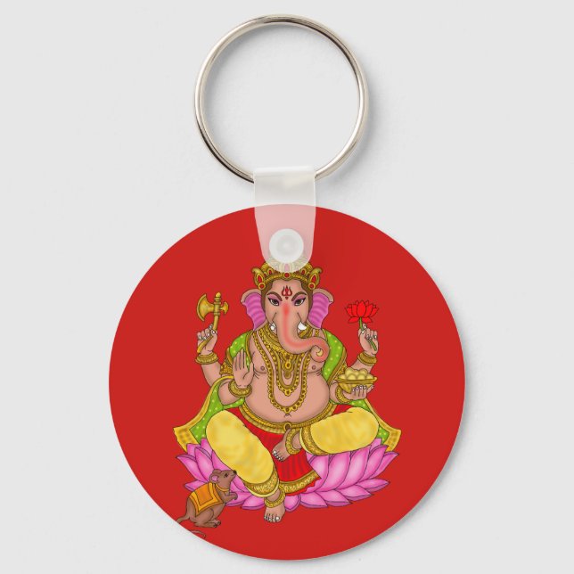 Chaveiro Pingente do Senhor Ganesha (Frente)