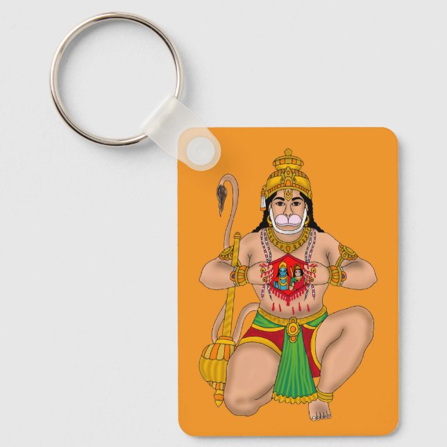 Chaveiro Pingente do Senhor Hanuman (Frente)