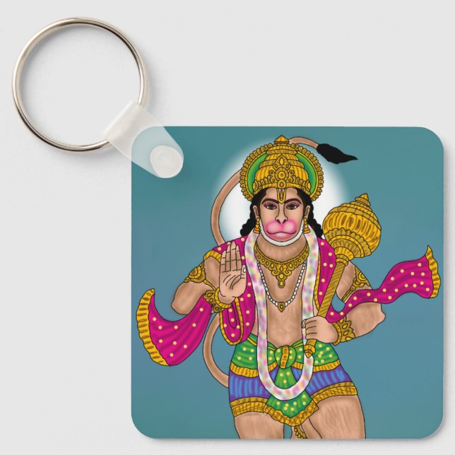 Chaveiro Pingente do Senhor Hanuman (Frente)