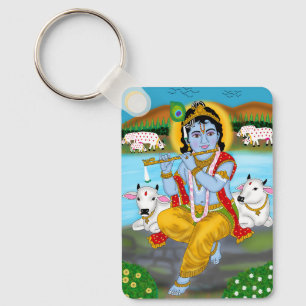 Chaveiro Pingente do Senhor Krishna 