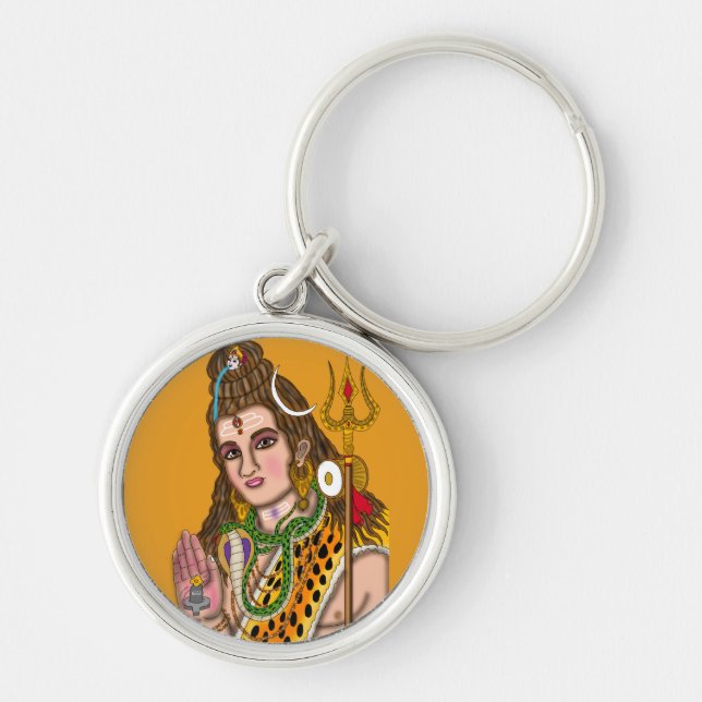 Chaveiro Pingente do Senhor Shiva (Frente)