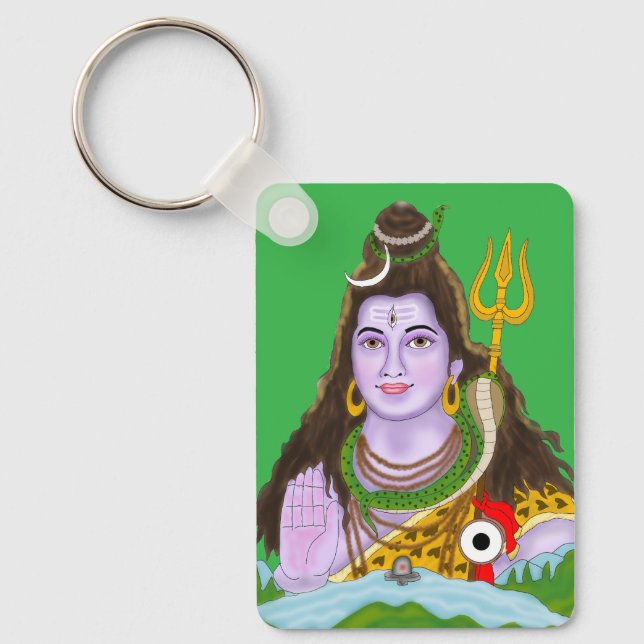 Chaveiro Pingente do Senhor Shiva (Frente)