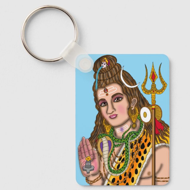 Chaveiro Pingente do Senhor Shiva (Frente)