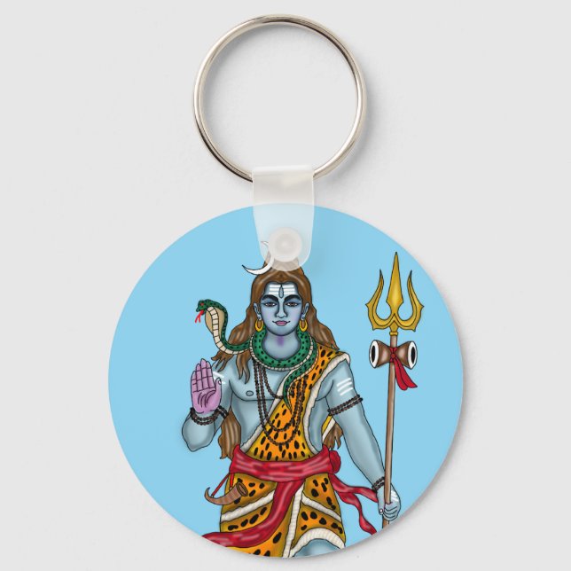 Chaveiro Pingente do Senhor Shiva (Frente)