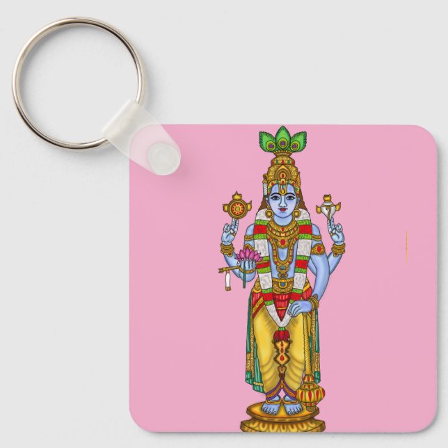 Chaveiro Pingente do Senhor Vishnu (Frente)