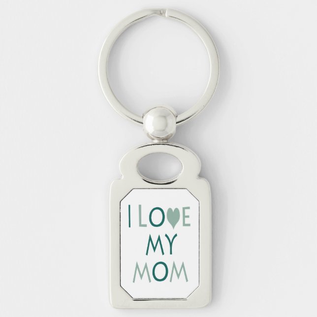 Chaveiro Pingente Eu Amo Minha Mãe (Frente)