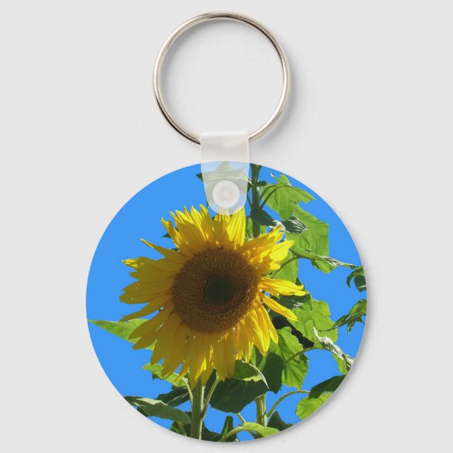Chaveiro Pingente - Flor ao Sol (Frente)