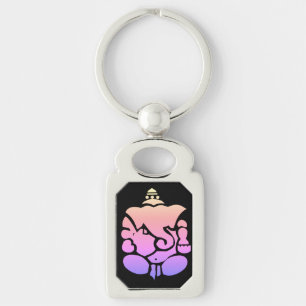 Chaveiro Pingente Ganesh - Deus Hindu da Riqueza e Sucesso