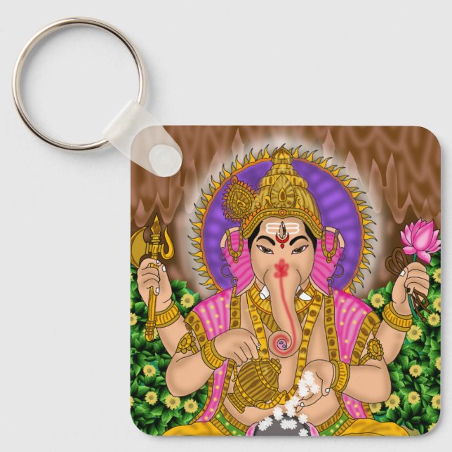 Chaveiro Pingente Ganesha (Frente)