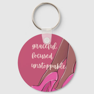 Chaveiro Pingente Inspirador Cristão Rosa Elegante
