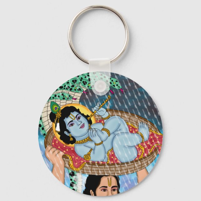 Chaveiro Pingente Krishna & Vasudeva (Frente)