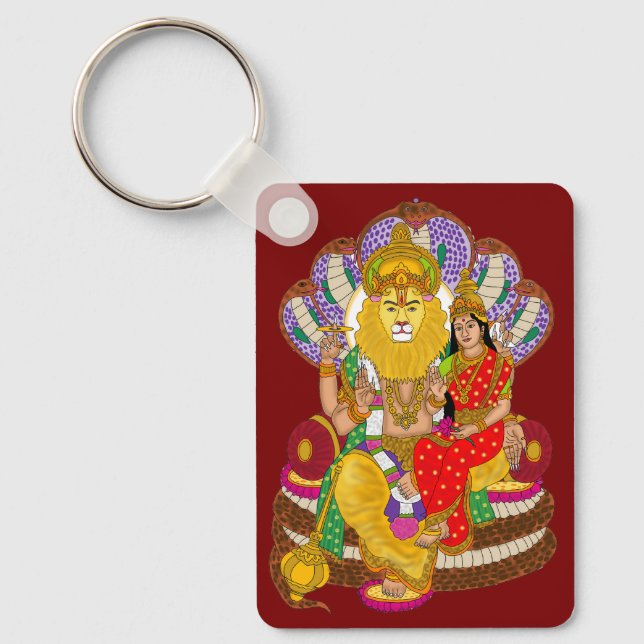 Chaveiro Pingente Lakshmi Narasimha (Frente)