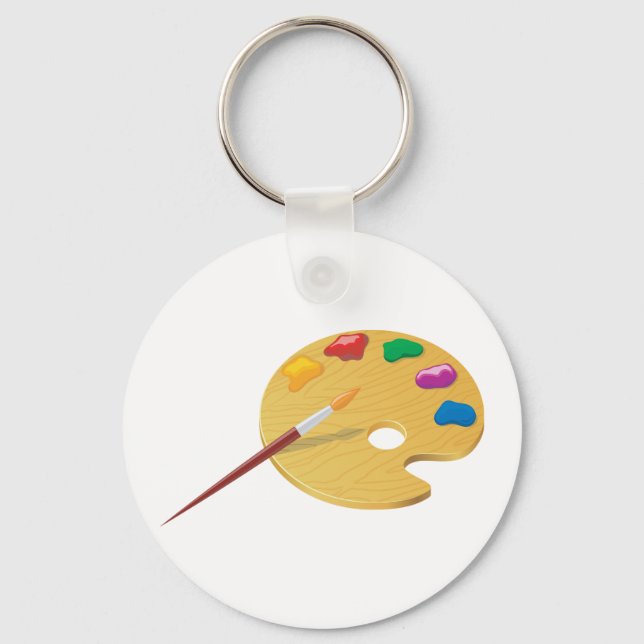 Chaveiro Pingente Paleta de Pintor (Frente)