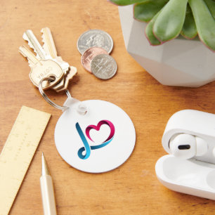 Chaveiro Pingente para Padrinhos de Love Script - Casamento