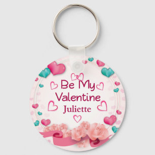 Chaveiro Pingente Personalizado Be My Valentine