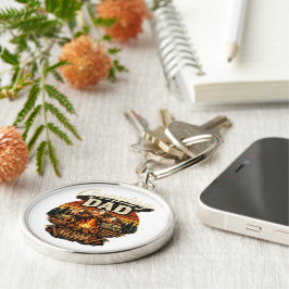 Chaveiro Pingente Personalizado Camping Dad Est. 2026