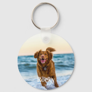 Chaveiro Pingente Personalizado com Foto de Animal de Estim