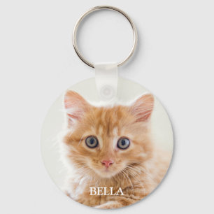 Chaveiro Pingente Personalizado com Foto de Gato