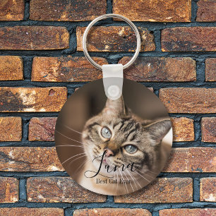 Chaveiro Pingente Personalizado com Foto de Pet de Dois Lad