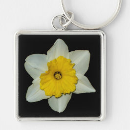 Chaveiro Pingente Premium de Narciso em Close-up