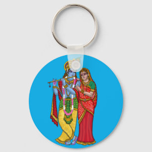 Chaveiro Pingente Radha Krishna