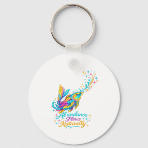 Chaveiro Pingente Redondo Peixes Koi Coloridos Abundância